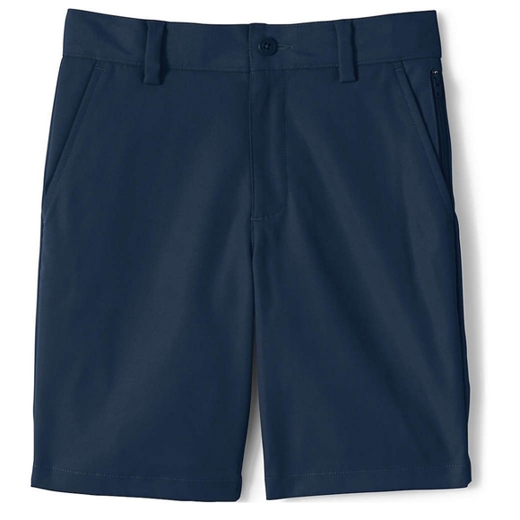 LandsEnd Boys Active Chino Uniform Shorts Bundle Navy Blue Sixe 14 (qty 2) - Picture 1 of 3